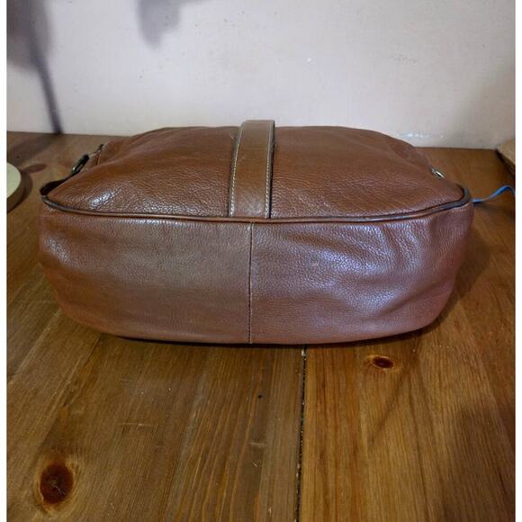 Vintage Carla Marci Made In Italy Genuine Leather Woven Shoulder Bag Large - Picture 5 of 11